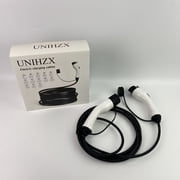 UNIHZX Electric charging cables,Level 1 and Level 2 Portable EV Charger, 16 Amp 25 ft Cable Charging Cable - Dual Voltage 120V 240V Home EV Charging Station