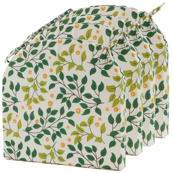 UNIKOME 17" x 16" U-Shape Round Corner Outdoor Chair Cushions, Waterproof (4 Count)