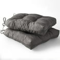 thumbnail image 1 of UNIKOME 19" x 19" Gray Seat Pads Cushions, Water-Resistant (2 Count), 1 of 8