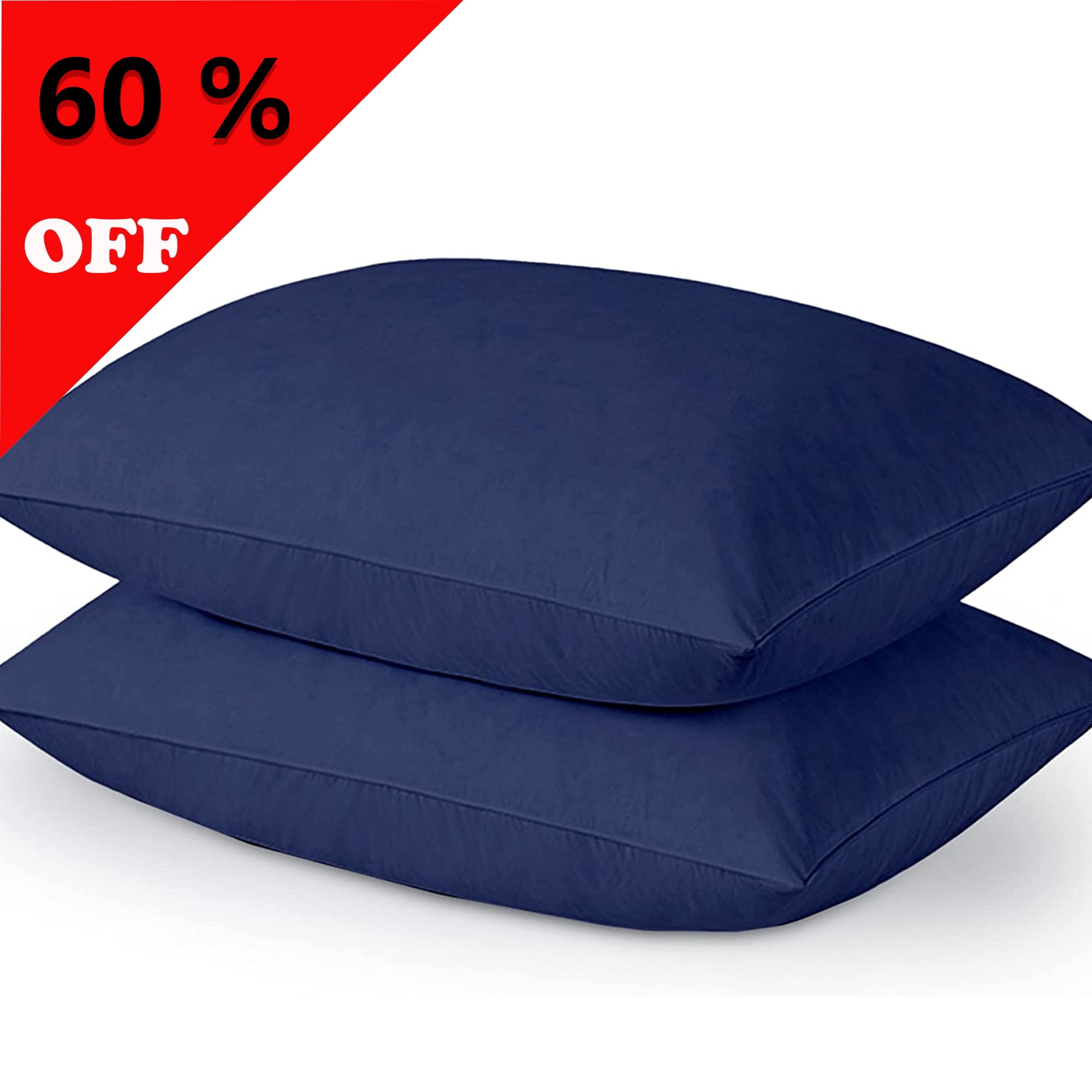 UNIKOME Bedding Bed Feather Down Pillows for Sleeping 2 pack，Luxury