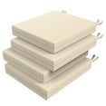 thumbnail image 1 of UNIKOME Outdoor Chair Cushions 19 x 19 x 3 Inch Waterproof Outdoor Seat Cushions for Patio High Density Sponge Filling Patio Chair Cushions Pack of 4 Garden Sofa Couch Chair Pads,Beige, 1 of 7