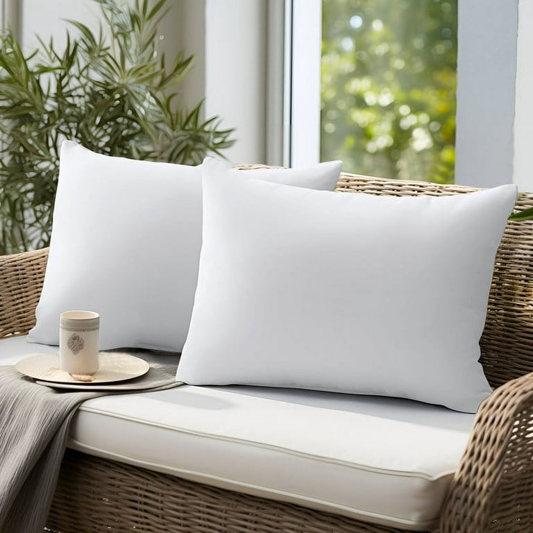 16x16 Inch Outdoor Pillow Inserts Set of 4, Waterproof Decorative