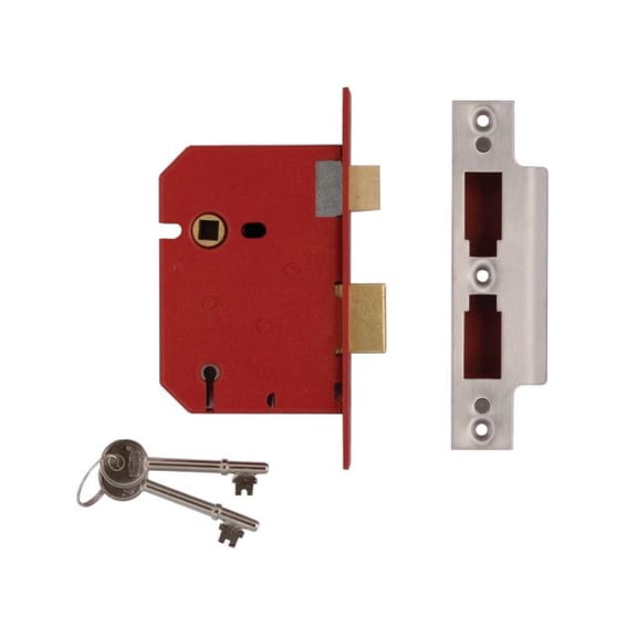 UNION - 2201 5 Lever Mortice Sashlock Brass Finish 65mm 2.5in Box