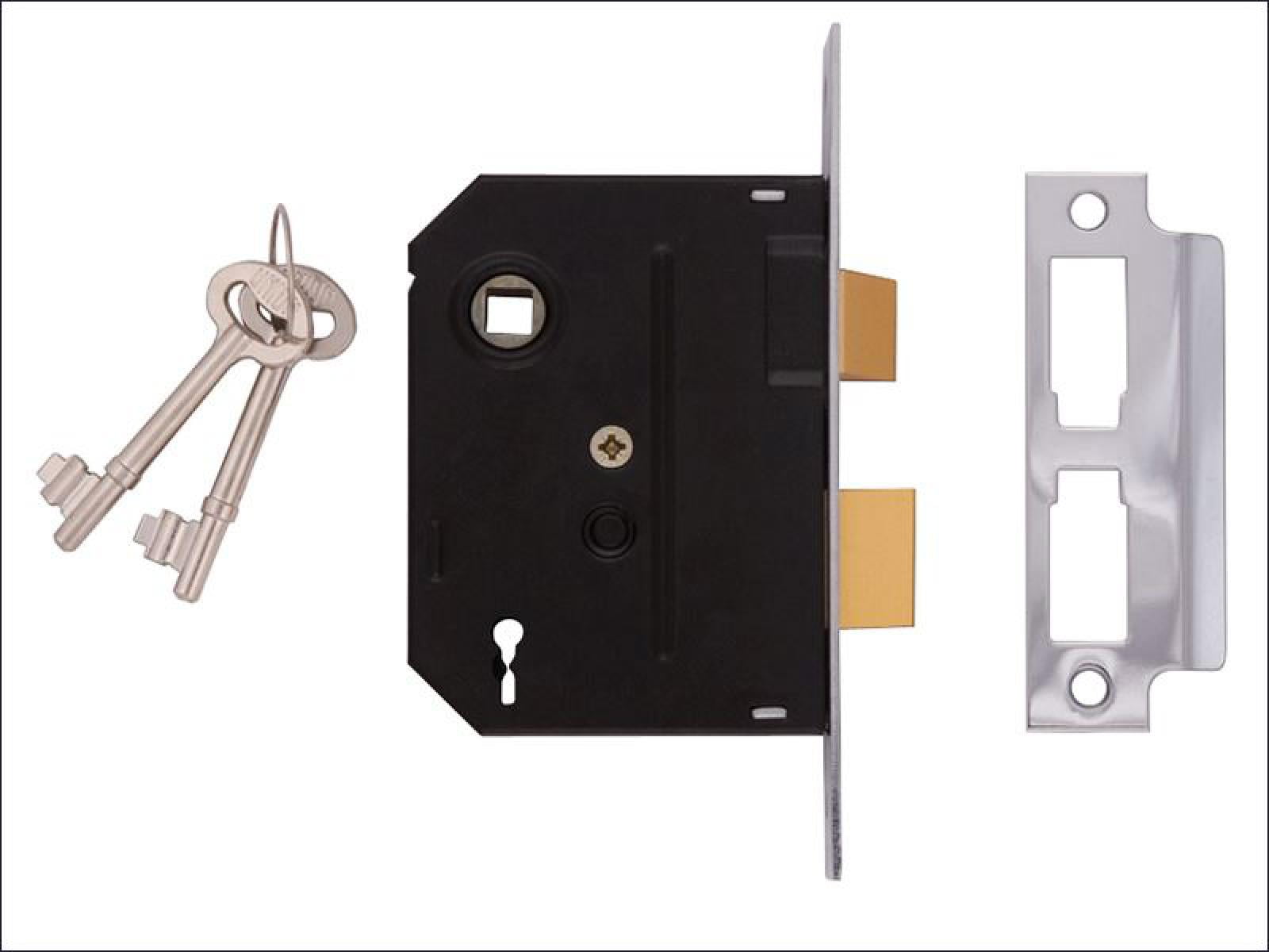 Union 2295 UNION - 2295 2 Lever Mortice Sashlock Chrome Finish 63mm 2.5in Visi ...