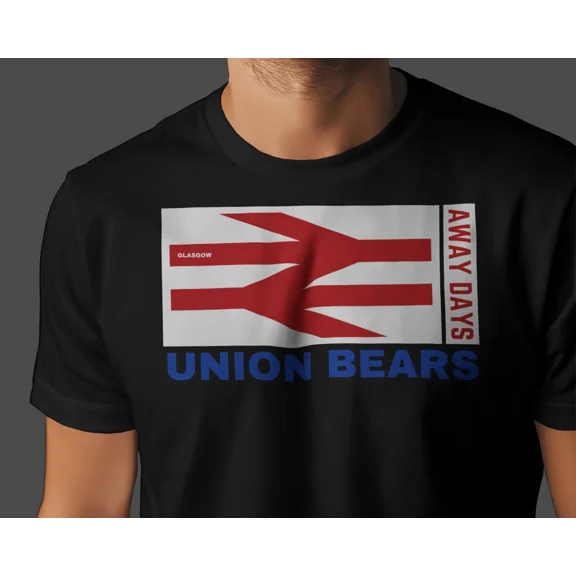 UNION BEARS Away Days T Shirt | Blues Rangers Hooligans Ibrox | Glasgow Uni Org