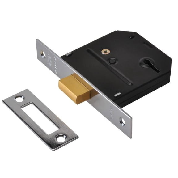 UNION - ES-DL Essentials 3 Lever Mortice Deadlock Chrome 79mm 3in Visi