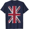 thumbnail image 1 of UNION JACK FLAG UNITED KINGDOM GREAT BRITAIN ENGLAND T-Shirt mens t shirt，black，women，funny，misfits，men，journey，t-shirt, 1 of 4