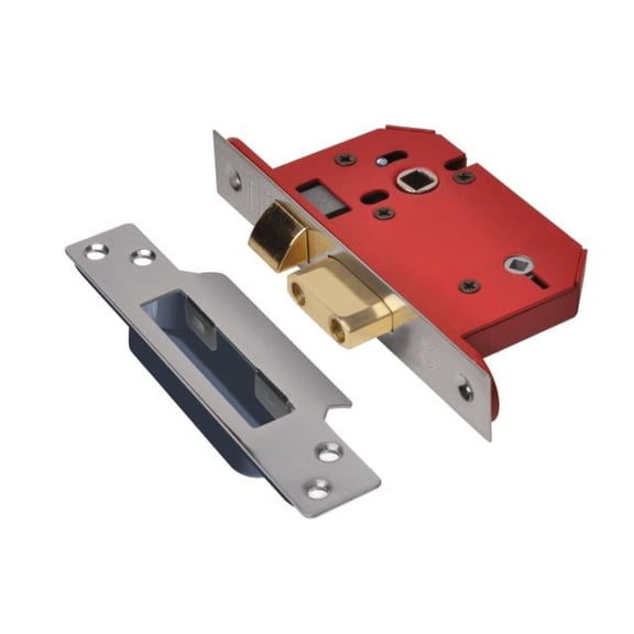 UNION - StrongBOLT 22WCS Mortice Bathroom Lock Stainless Steel 68mm 2.5in Visi