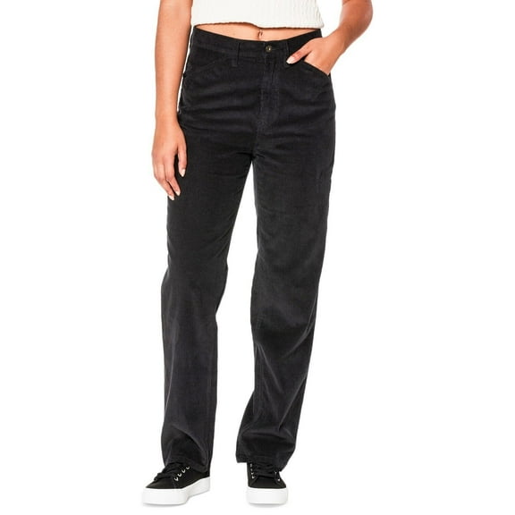 UNIONBAY Juniors' Connor Cotton Corduroy Straight-Leg Pants B4HP (Juniors,13,Black)