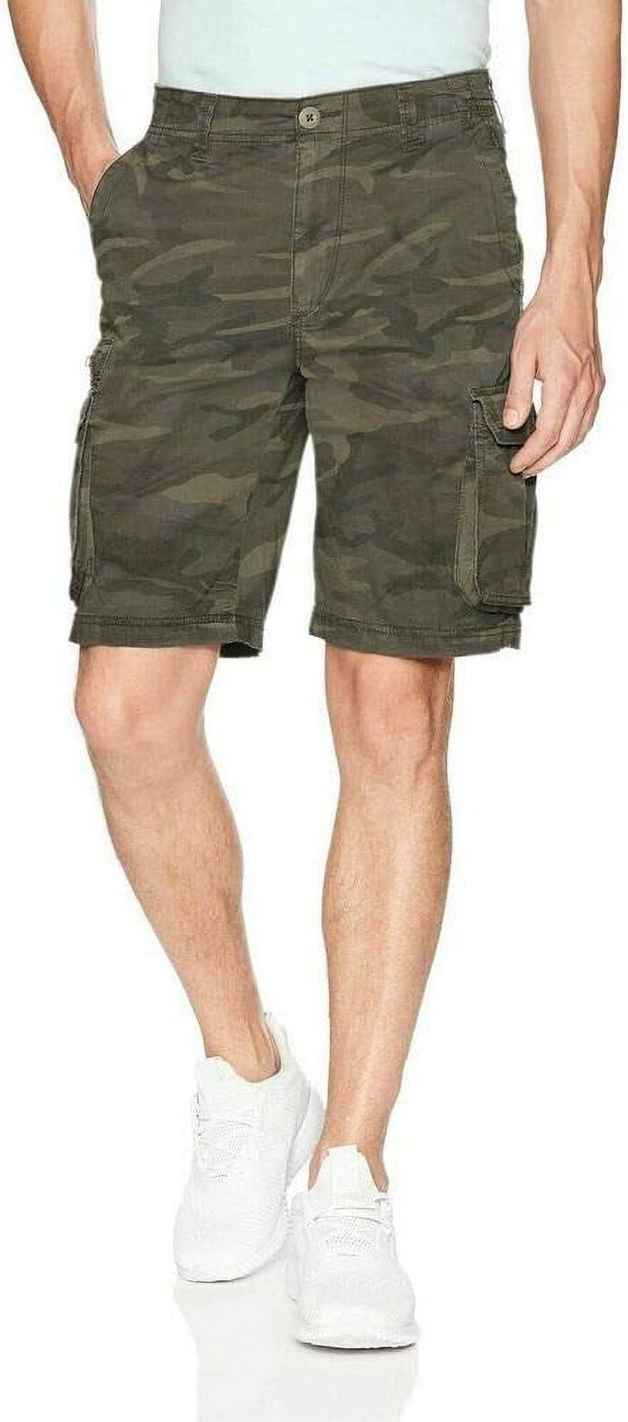 UNIONBAY Men's Flex Waist Cargo Shorts (Green Camo, 38) - Walmart.com