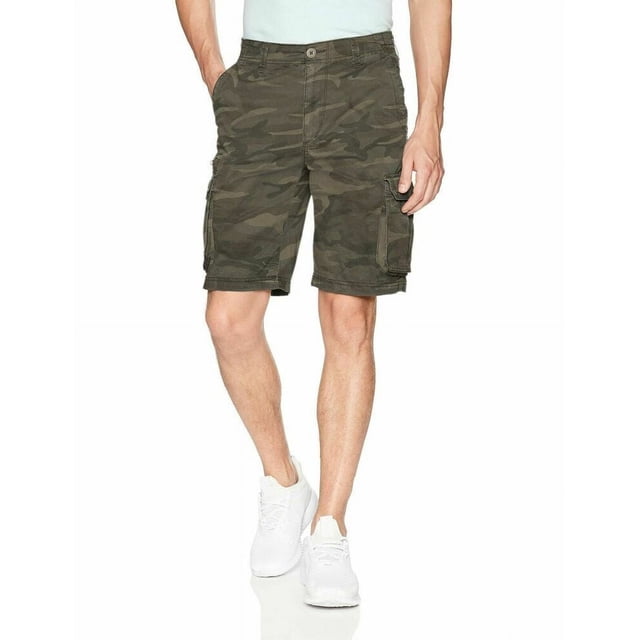 UNIONBAY Men's Flex Waist Cargo Shorts (Green Camo, 40) - Walmart.com