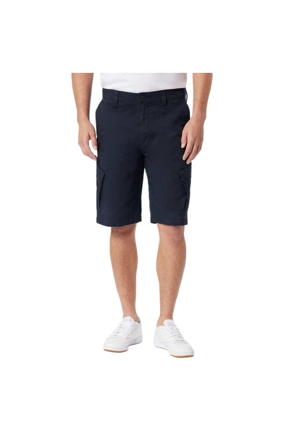 Mens Oversized Cargo Pockets with Velcro Closures Short (US, Numeric, 30, Regular, Regular, Blue)