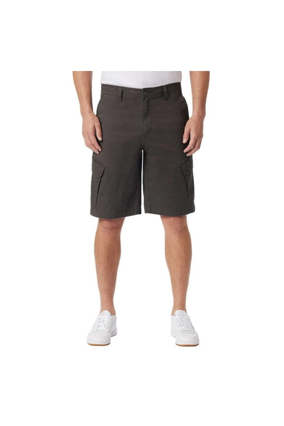 Mens Oversized Cargo Pockets with Velcro Closures Short (US, Numeric, 32, Regular, Regular, Gray)