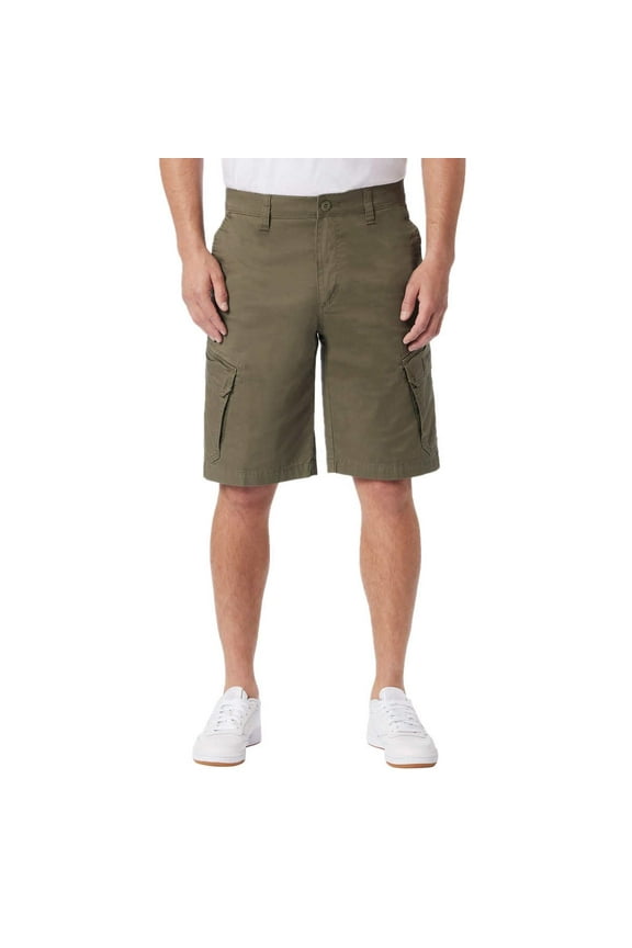 Mens Oversized Cargo Pockets with Velcro Closures Short (US, Numeric, 36, Regular, Regular, Green)
