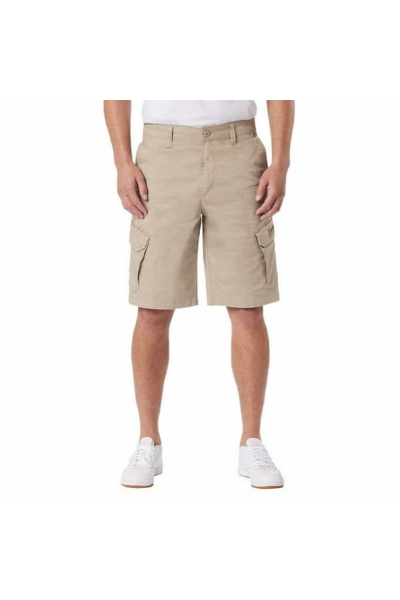 Mens Oversized Cargo Pockets with Velcro Closures Short (US, Numeric, 42, Regular, Regular, TAN)