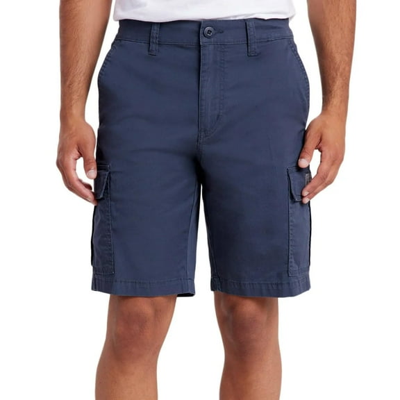 UNIONBAY Men's Relaxed Fit Flex Waist Cargo Short (Blue, 32)
