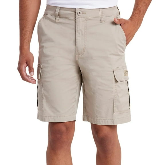 UNIONBAY Men's Relaxed Fit Flex Waist Cargo Short (Tan, 36)
