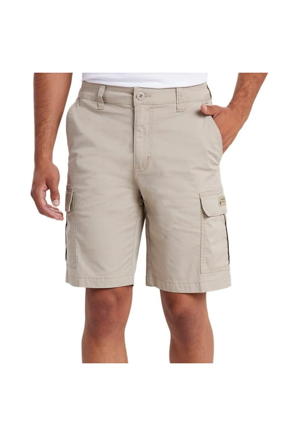 Men's Relaxed Fit Flex Waist Cargo Short (Tan, 36)