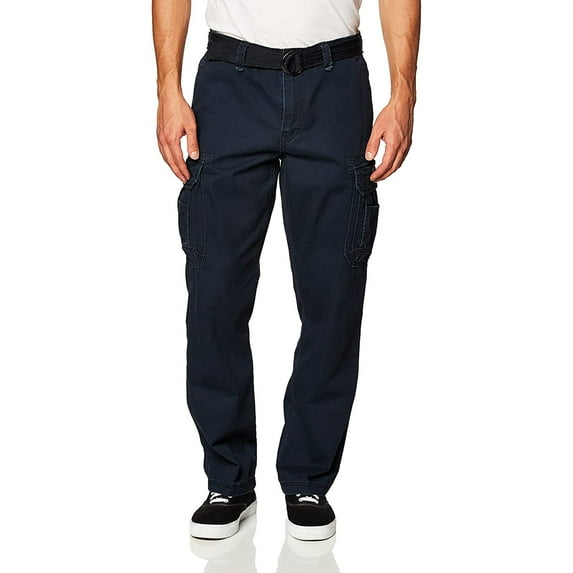 UNIONBAY Men's Survivor Iv Relaxed Fit Cargo Pant-Reg and Big and Tall Sizes 38W x 34L True Navy