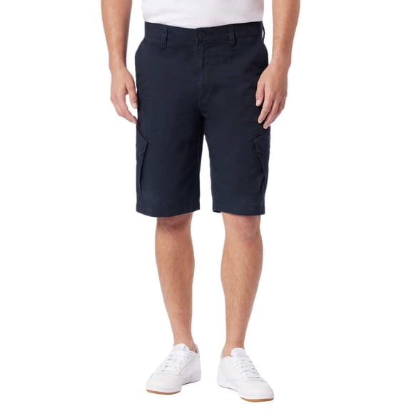 UNIONBAY Mens Flex Waist Lightweight Cargo Shorts, Navy Blue, 40