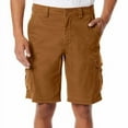 thumbnail image 1 of UNIONBAY Mens Midweight Flex Waist Cargo Shorts Chestnut, 40, 1 of 4