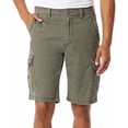 thumbnail image 1 of UNIONBAY Mens Midweight Flex Waist Cargo Shorts (Military, 34), 1 of 4