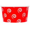 thumbnail image 1 of UNIQ 6 oz Red Swirls and Twirls Ice Cream Cups, 1 of 6