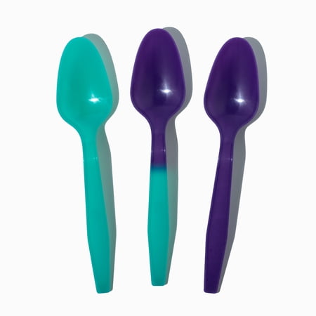 UNIQ Crazy Color Changing Spoons - Green to Purple - 1000/Case