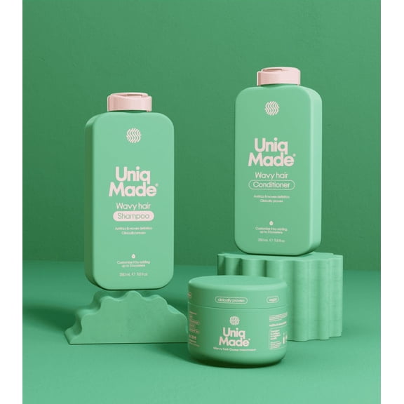 UNIQ MADE Wavy Hair Shampoo + Conditioner + Mask 3-Pack