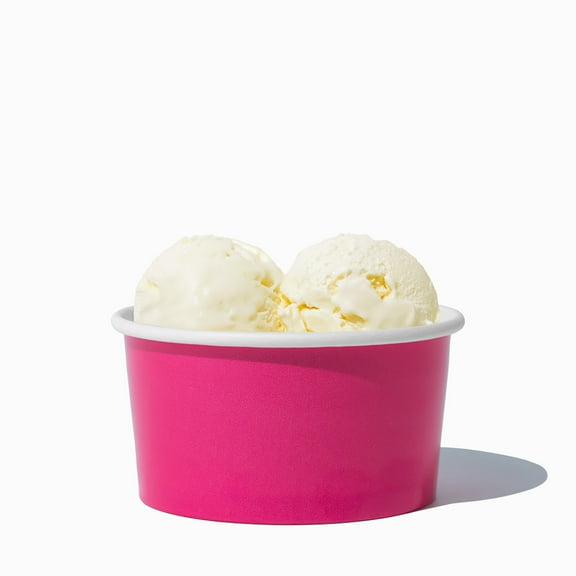 UNIQ 6 oz Pink Ice Cream Cups - 1000/Case