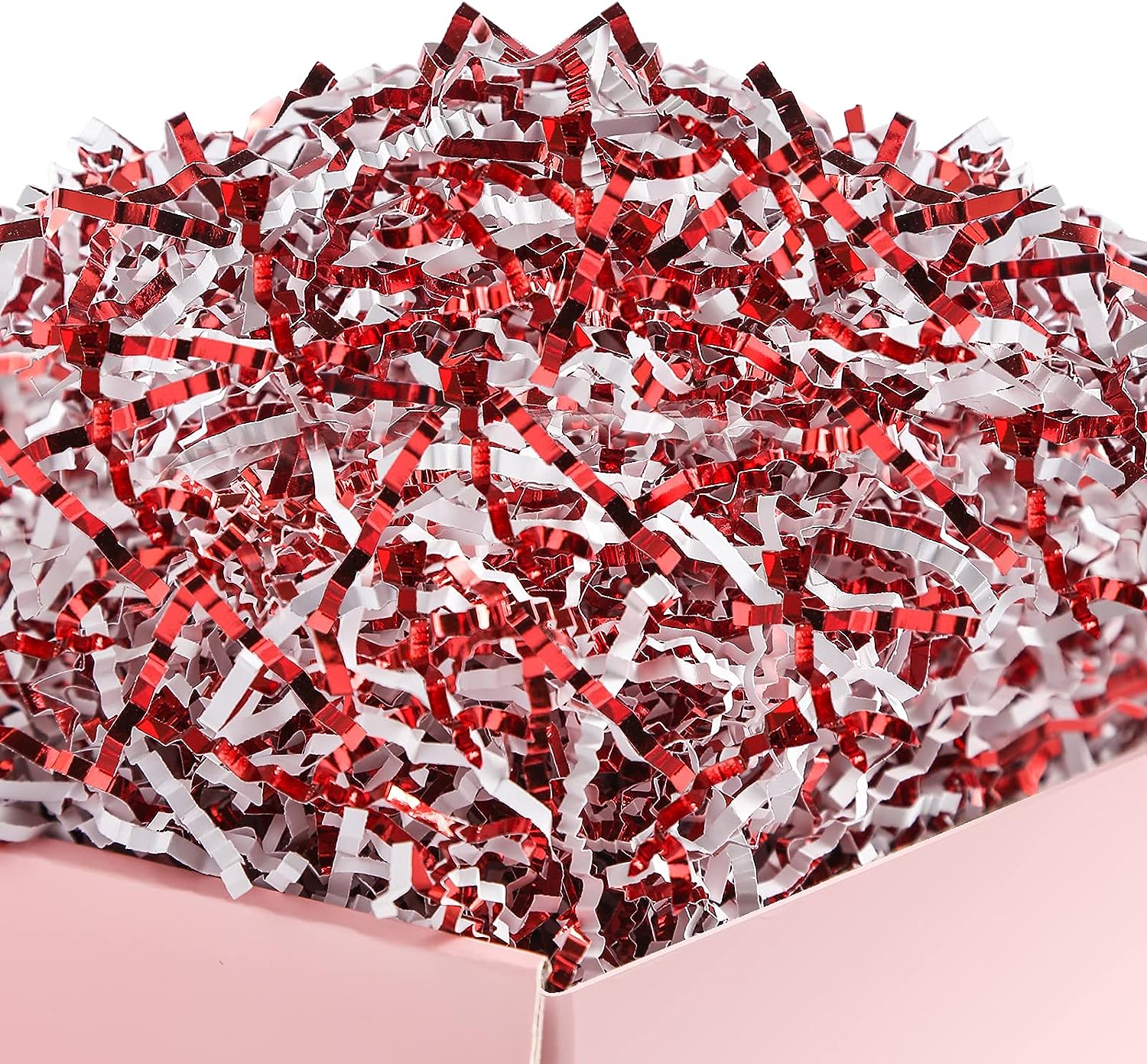 PACKHOME Crinkle Cut Paper Shred Filler for Gift Wrapping, White