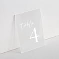 thumbnail image 1 of UNIQOOO 20 Pack Frosted Acrylic Sign Acrylic Wedding Table Numbers, 5 x 7 inch, DIY Acrylic Sheet for for Wedding Table Number Holder, Table Display Stand Signs for Party Events, Office, 1 of 6