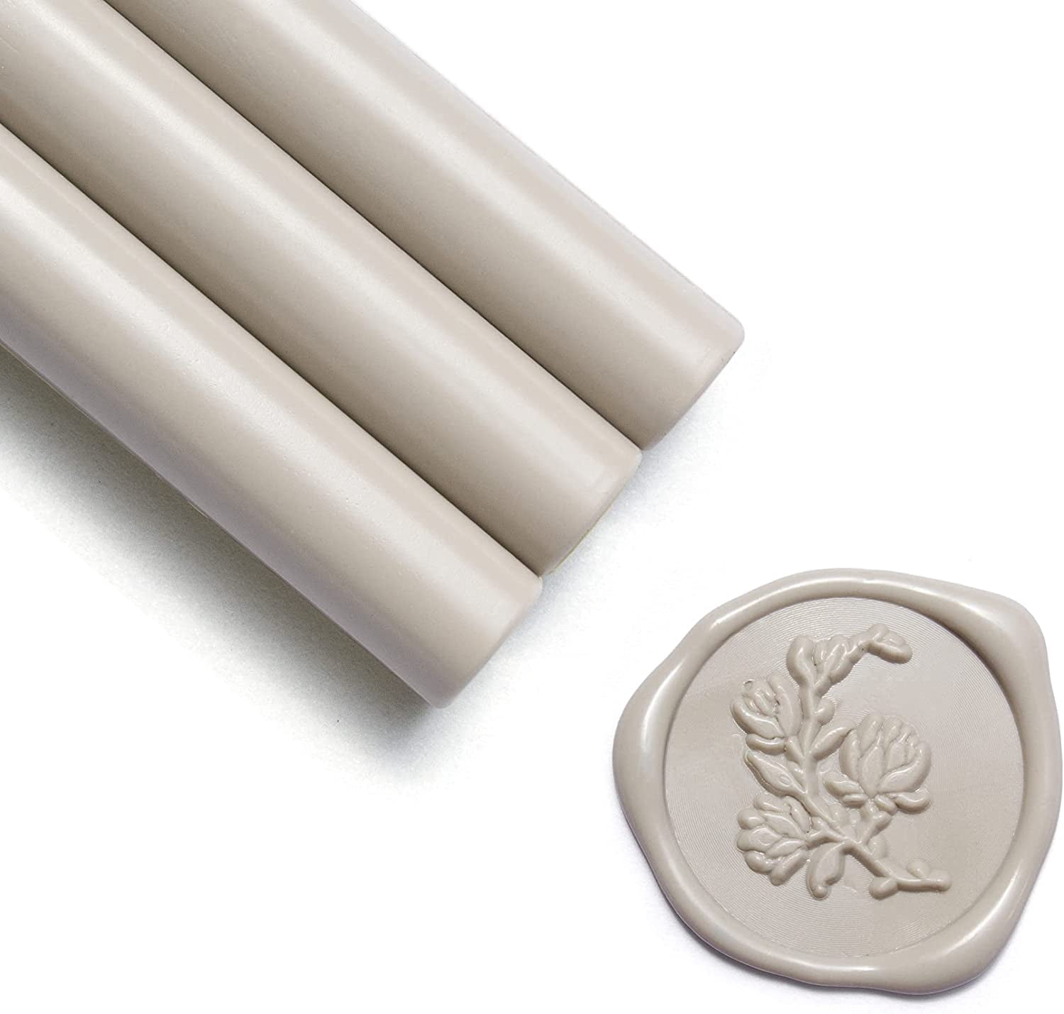 Envelope Ink Stick UNIQOOO Neutral Linen Warm Grey Sealing Wax Sticks for Wax Seal Stamp ...