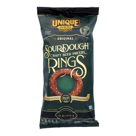 UNIQUE - Craft Beer Sourdough Pretzel Rings - 11 OZ, Case of 12