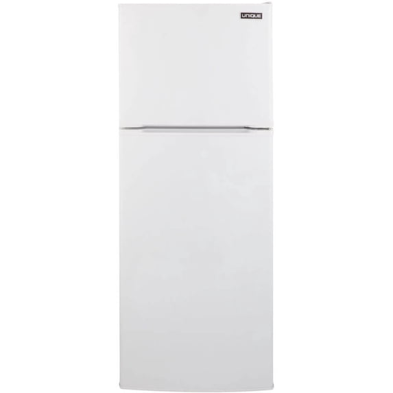 UNIQUE 10.3 Cu. Ft. White Solar DC Off-Grid Top Freezer Refrigerator