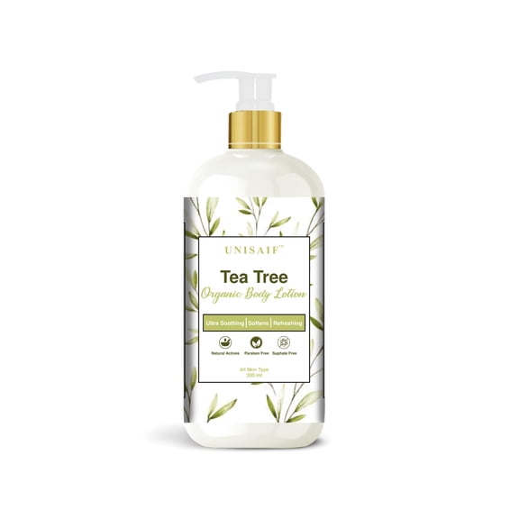 UNISAIF Tea Tree Body Lotion  Hand Lotion with Vitamin E | Natural Moisturizing Organic Lotion for Women and Mens | Tea Tree Moisturizer Firming Body Lotion ( 10.14 Fl oz 300ml )