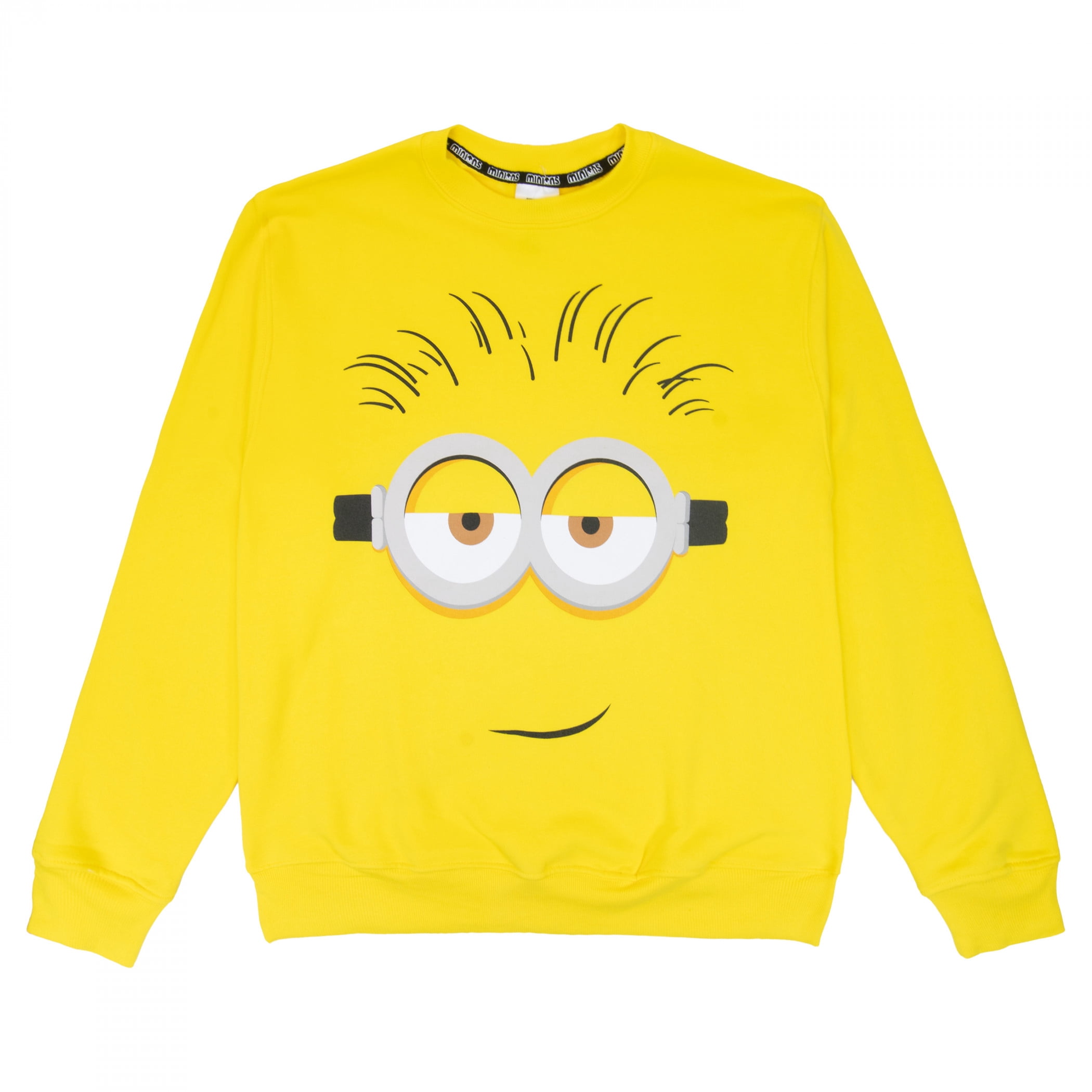 Minions Sligh Face Adult Sweatshirt, S-2XL (Unisex)