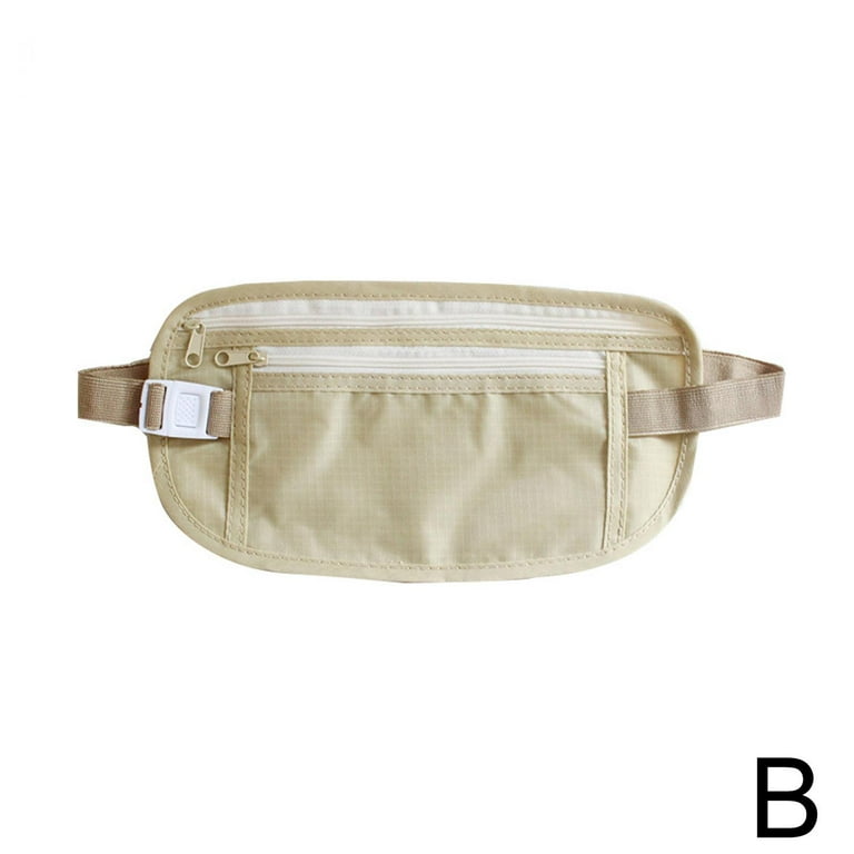 UNISEX BUM BAG MONEY TRAVEL WAIST BELT FANNY PACK POUCH ZIPPED FESTIVAL W9B3 Walmart