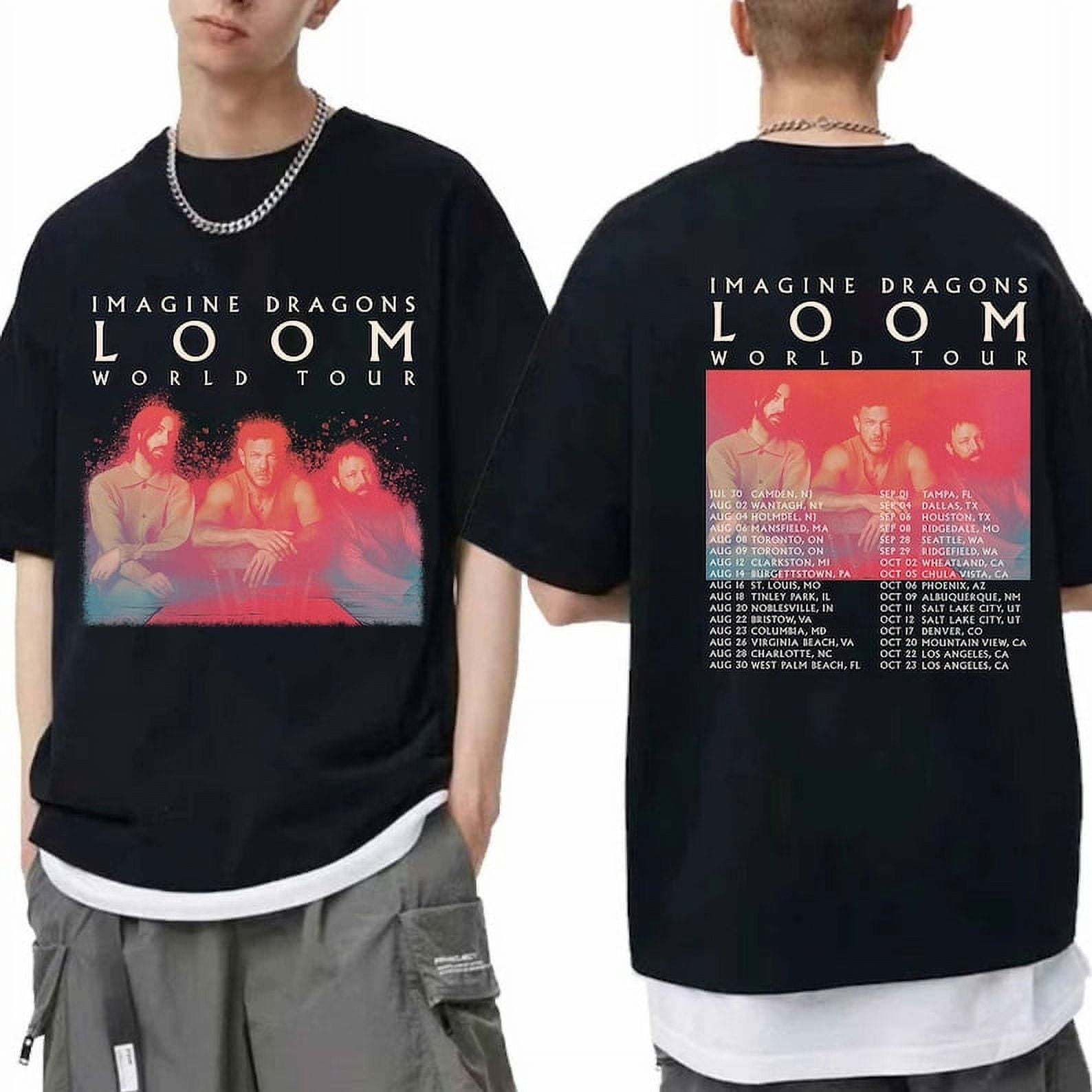 UNISEX TSHIRT, Imagine Dragons Loom World Tour 2024 Shirt, Imagine