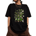 thumbnail image 1 of UNISHE Botanical Wildflower Illustration Vintage Short Sleeve Graphic Tee, 1 of 6