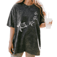 thumbnail image 1 of UNISHE Ocean Themed Sea Turtle Family Washed Short Sleeve Crew Neck T-Shirt, 1 of 5