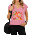 thumbnail image 1 of UNISHE Watercolor Pomodoro Tomato Collection Graphic Tees V-neck Print Tshirt Shirts White S-5XL Tops, 1 of 6