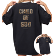 thumbnail image 1 of UNISHE Women's "Child of God" Psalm 139:14 Camo Print Graphic Short Sleeve T-Shirt Casual Cotton Crewneck Top, 1 of 5