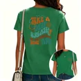 thumbnail image 1 of UNISHE Women's Faith Can Move Mountains Graphic Tee Retro Mountain Landscape Top for Daily Outfit Green, 3XL, 1 of 5