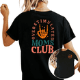 thumbnail image 1 of UNISHE Women's "Overstimulated Moms Club" Skeleton Hand Graphic Short Sleeve T-Shirt Casual Cotton Crewneck Top, 1 of 5