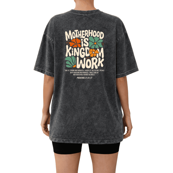 UNISHE Women's Pastel Longhorn Graphic Vintage Washed T-Shirt Short Sleeve Oversized Geometric Western Tee