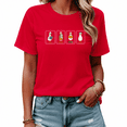 thumbnail image 1 of UNISHE Women's Red Bookish Silly Goose Reading Graphic Short Sleeve T-Shirt Cotton Crewneck Top, 1 of 5