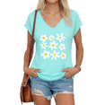 thumbnail image 1 of UNISHE Women's Sleeveless V-Neck Tank Tops Casual Loose Fit Summer Blouses Trendy Yellow Polka Dot Print Shirt, 1 of 6