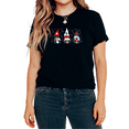 thumbnail image 1 of UNISHE Women's USA Patriotic 4th Of July Gnome Graphic Short Sleeve T-Shirt Soft Everyday Cotton Tees, 1 of 5
