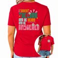 thumbnail image 1 of UNISHE Womens Graphic T Shirt Short Sleeve Crewneck Tee with Retro 70s Style Bold Lettering and Daisy Floral Graphic Two Sided Print Trendy Religious Top, 1 of 6